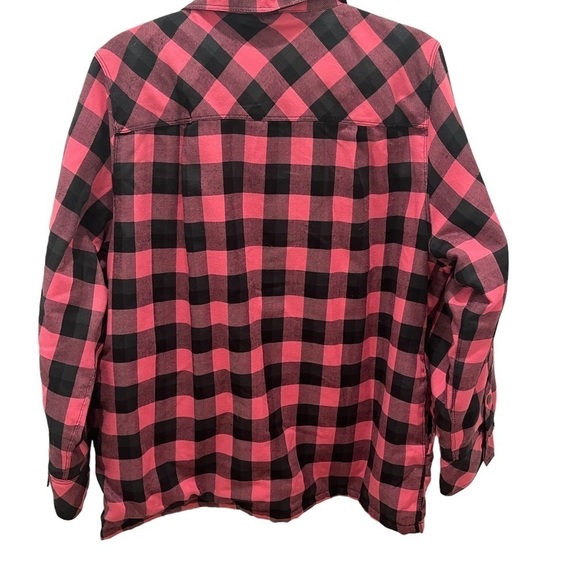Legendary Whitetails Flannel Plaid Button Down  fur faux Lining Shirt Si… - Picture 3 of 11